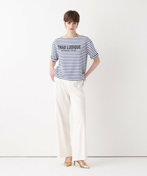 allureville / アルアバイル Tシャツ | ボーダーロゴＴ | 詳細5