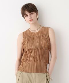 allureville / アルアバイル カットソー | プリーツフリンジプルオーバー