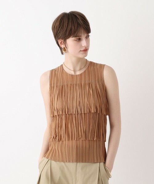 allureville / アルアバイル カットソー | プリーツフリンジプルオーバー | 詳細1