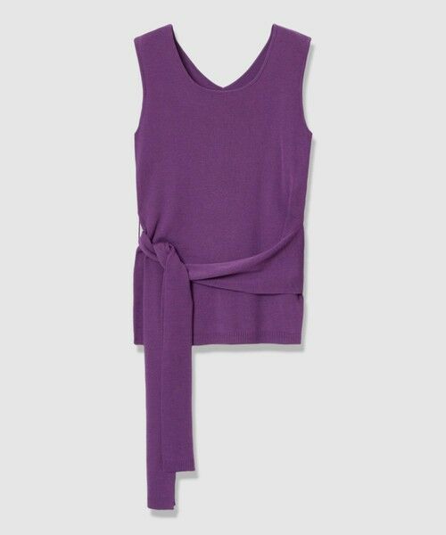 allureville / アルアバイル ニット・セーター | 【ATELIER Line】コットンシルクリネンタンクトップ（パープル (51)）