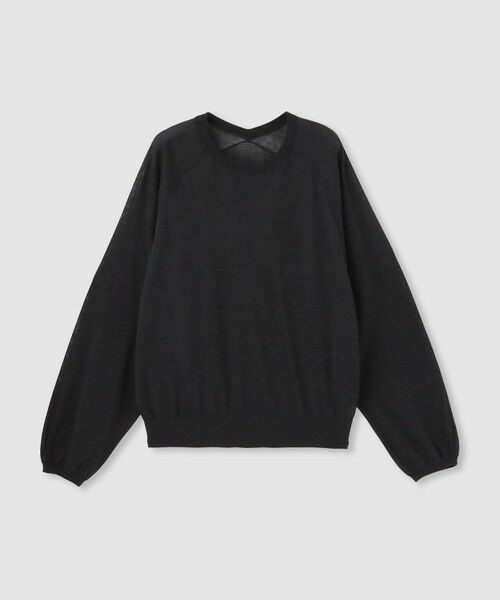 allureville / アルアバイル ニット・セーター | 【ATELIER Line】コットンシルクリネンシアープルオーバー（チャコールグレー (94)）