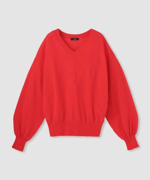 allureville / アルアバイル ニット・セーター | コットンシルクVネックプルオーバー | 詳細10