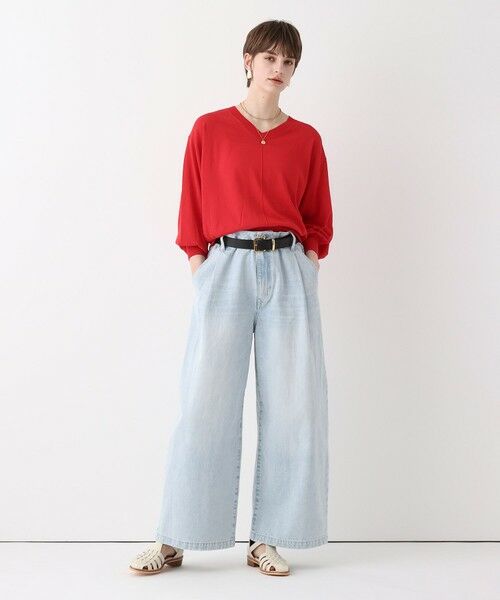 allureville / アルアバイル ニット・セーター | コットンシルクVネックプルオーバー | 詳細9