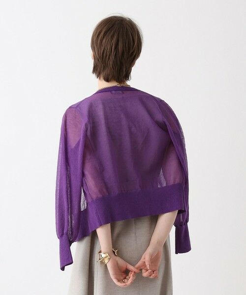 allureville / アルアバイル ニット・セーター | シアーラミスキッパーカーディガン | 詳細24