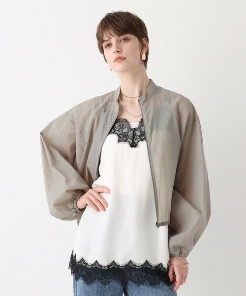 allureville / アルアバイル ブルゾン | トランスペアレントコクーンブルゾン | 詳細11