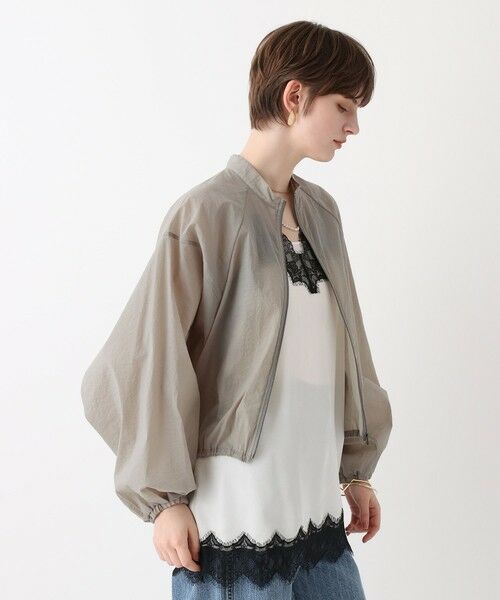 allureville / アルアバイル ブルゾン | トランスペアレントコクーンブルゾン | 詳細12