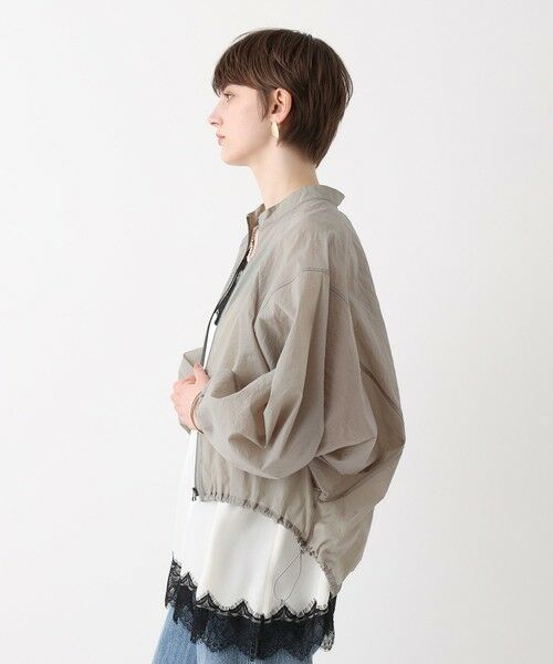 allureville / アルアバイル ブルゾン | トランスペアレントコクーンブルゾン | 詳細13