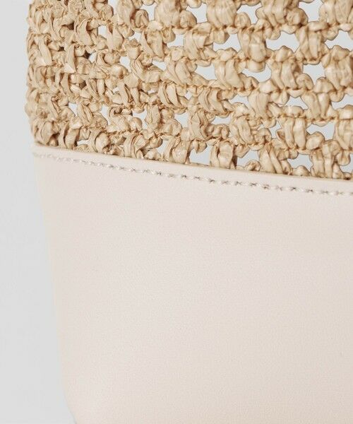 allureville / アルアバイル ショルダーバッグ | ラフィアコンビバケツバッグ | 詳細8