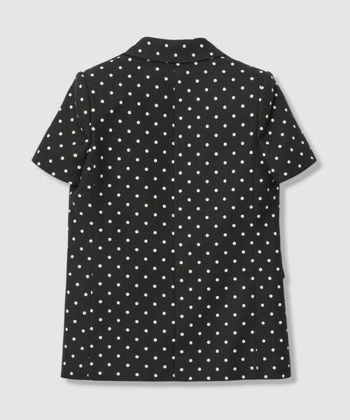 allureville / アルアバイル テーラードジャケット | 【LOULOU WILLOUGHBY】リネン混ドットハーフスリーブジャケット | 詳細25