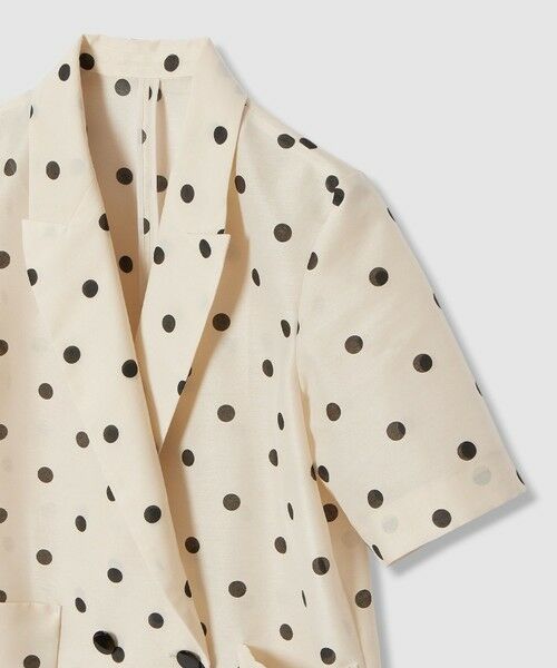 allureville / アルアバイル テーラードジャケット | 【LOULOU WILLOUGHBY】オーガンドットハーフスリーブジャケット | 詳細7