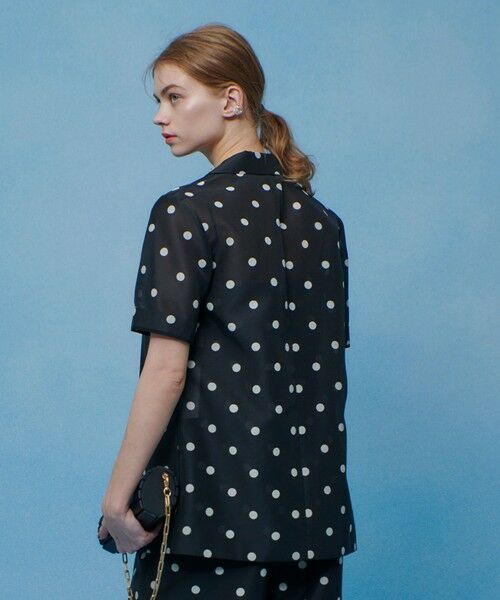 allureville / アルアバイル テーラードジャケット | 【LOULOU WILLOUGHBY】オーガンドットハーフスリーブジャケット | 詳細16