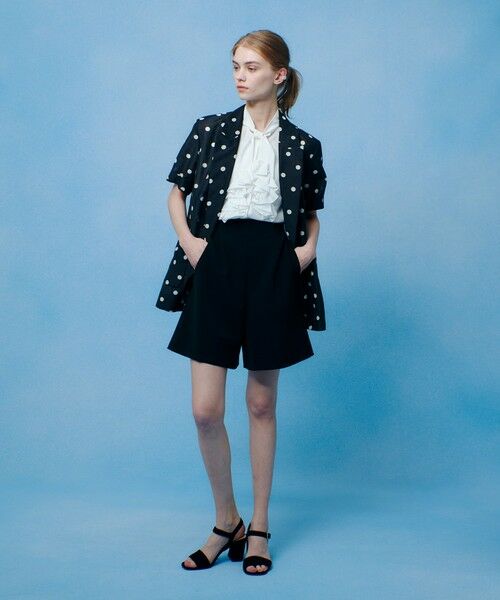 allureville / アルアバイル テーラードジャケット | 【LOULOU WILLOUGHBY】オーガンドットハーフスリーブジャケット | 詳細17