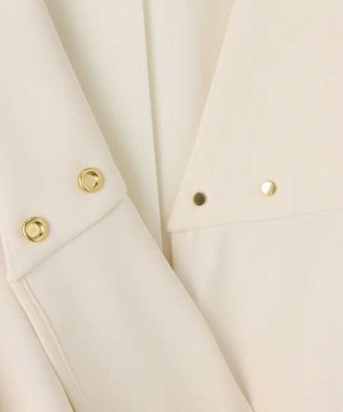 allureville / アルアバイル ノーカラージャケット | 【LOULOU WILLOUGHBY】ダブルクロスフレアペプラムジャケット | 詳細10