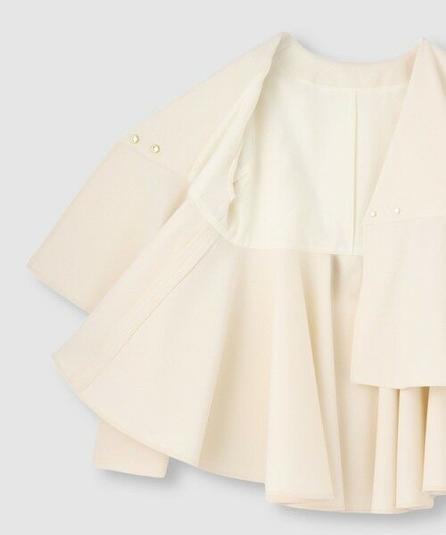 allureville / アルアバイル ノーカラージャケット | 【LOULOU WILLOUGHBY】ダブルクロスフレアペプラムジャケット | 詳細11