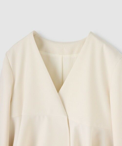 allureville / アルアバイル ノーカラージャケット | 【LOULOU WILLOUGHBY】ダブルクロスフレアペプラムジャケット | 詳細8