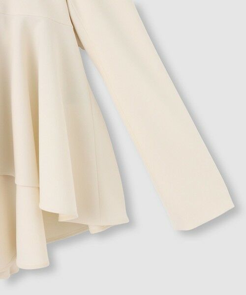 allureville / アルアバイル ノーカラージャケット | 【LOULOU WILLOUGHBY】ダブルクロスフレアペプラムジャケット | 詳細9