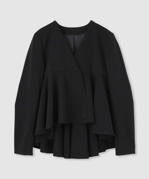 allureville / アルアバイル ノーカラージャケット | 【LOULOU WILLOUGHBY】ダブルクロスフレアペプラムジャケット | 詳細21