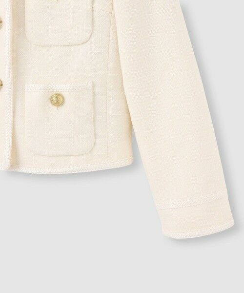 allureville / アルアバイル ノーカラージャケット | 【LOULOU WILLOUGHBY】ツイードツイルクルージャケット | 詳細9