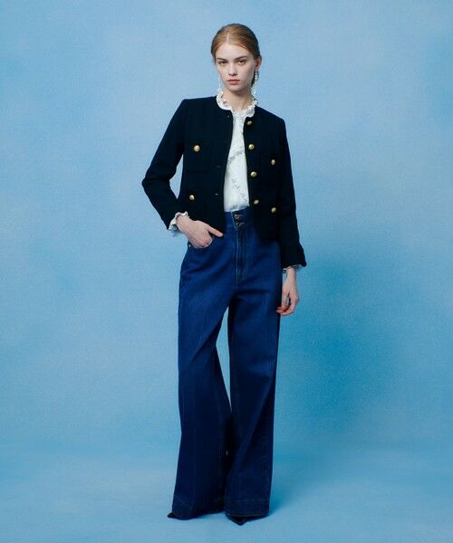 allureville / アルアバイル ノーカラージャケット | 【LOULOU WILLOUGHBY】ツイードツイルクルージャケット | 詳細17