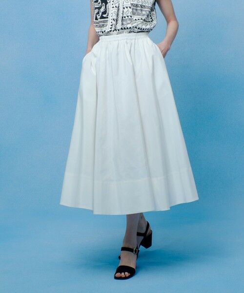 allureville / アルアバイル ロング・マキシ丈スカート | 【LOULOU WILLOUGHBY】ポリエステルコットングログランギャザースカート | 詳細1