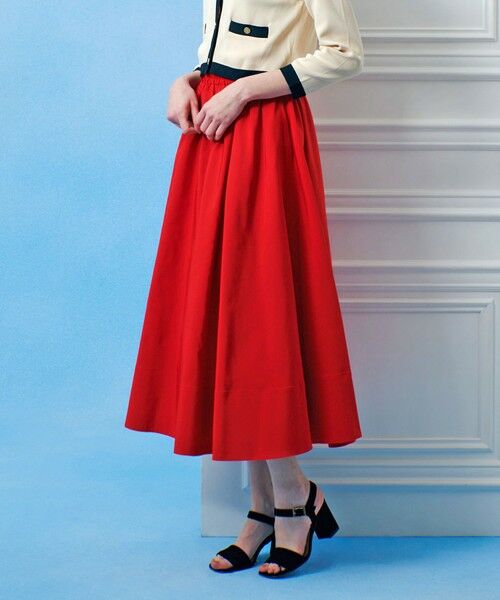 allureville / アルアバイル ロング・マキシ丈スカート | 【LOULOU WILLOUGHBY】ポリエステルコットングログランギャザースカート | 詳細10