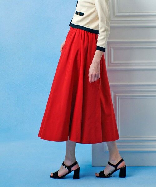 allureville / アルアバイル ロング・マキシ丈スカート | 【LOULOU WILLOUGHBY】ポリエステルコットングログランギャザースカート | 詳細11