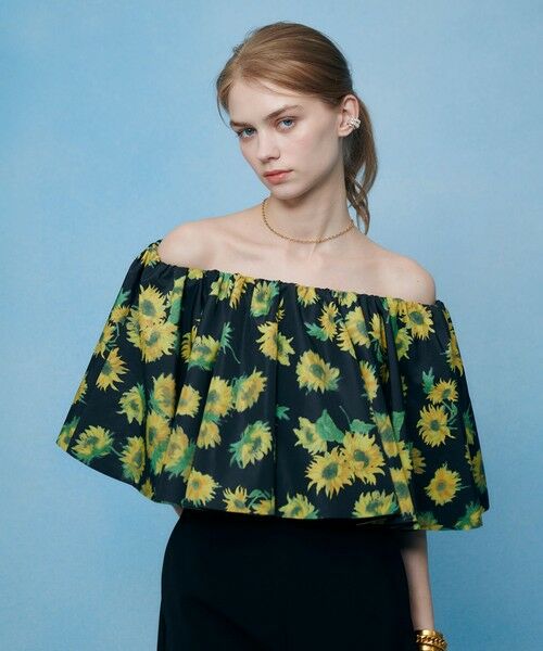 allureville / アルアバイル シャツ・ブラウス | WEB 一部店舗限定【LOULOU WILLOUGHBY】サンフラワープリントブラウス | 詳細11