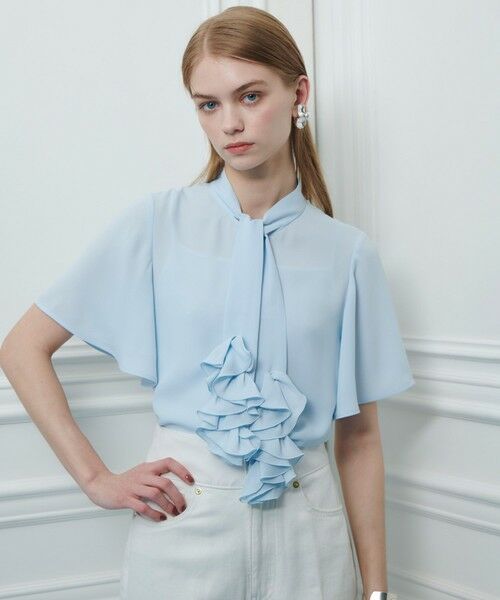 allureville / アルアバイル シャツ・ブラウス | 【LOULOU WILLOUGHBY】ペタルフリルフレアスリーブブラウス | 詳細7