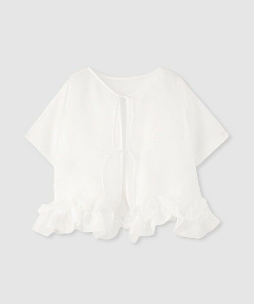 allureville / アルアバイル シャツ・ブラウス | 【LOULOU WILLOUGHBY】2WAYシアーブラウス | 詳細1