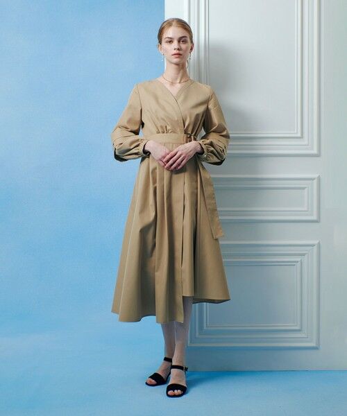 allureville / アルアバイル ロング・マキシ丈ワンピース | 【LOULOU WILLOUGHBY】バックルベルトカシュクールワンピース | 詳細2