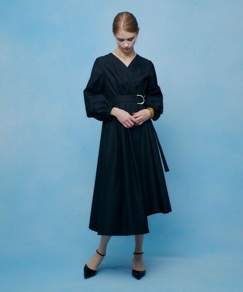 allureville / アルアバイル ロング・マキシ丈ワンピース | 【LOULOU WILLOUGHBY】バックルベルトカシュクールワンピース | 詳細21