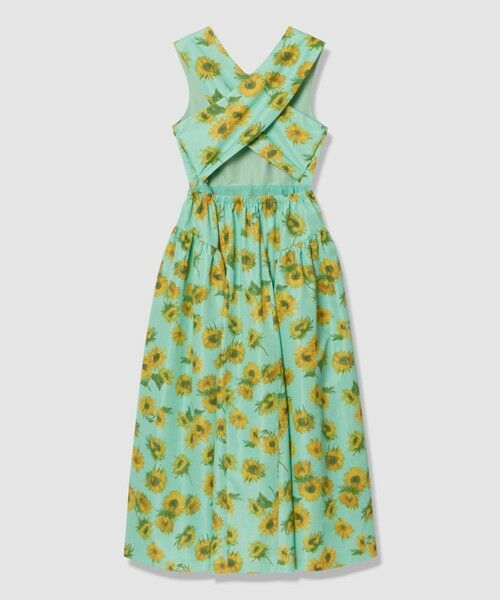 allureville / アルアバイル ロング・マキシ丈ワンピース | 【LOULOU WILLOUGHBY】サンフラワープリントバッククロスワンピース | 詳細9