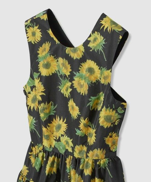 allureville / アルアバイル ロング・マキシ丈ワンピース | WEB 一部店舗限定【LOULOU WILLOUGHBY】サンフラワープリントバッククロスワンピース | 詳細19