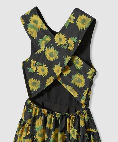 allureville / アルアバイル ロング・マキシ丈ワンピース | WEB 一部店舗限定【LOULOU WILLOUGHBY】サンフラワープリントバッククロスワンピース | 詳細20