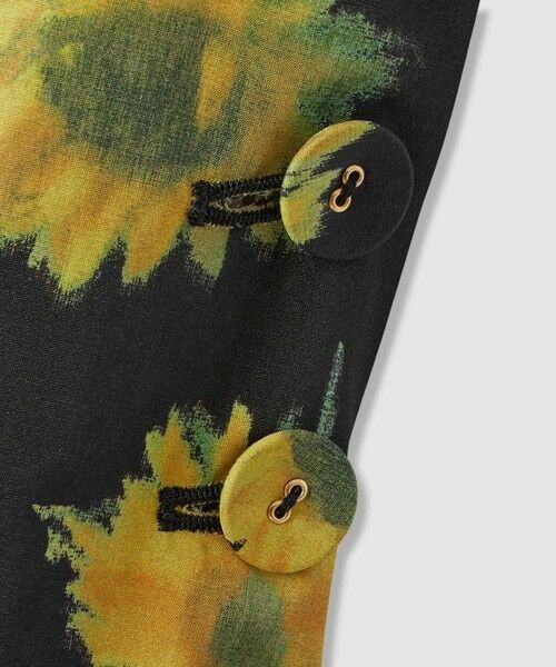 allureville / アルアバイル ロング・マキシ丈ワンピース | WEB 一部店舗限定【LOULOU WILLOUGHBY】サンフラワープリントバッククロスワンピース | 詳細21