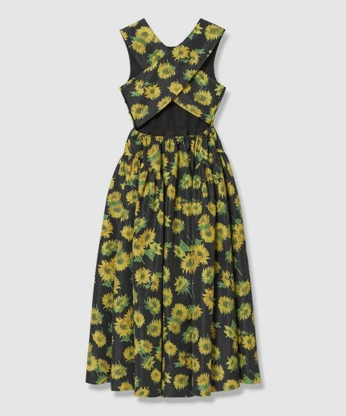 allureville / アルアバイル ロング・マキシ丈ワンピース | WEB 一部店舗限定【LOULOU WILLOUGHBY】サンフラワープリントバッククロスワンピース | 詳細25