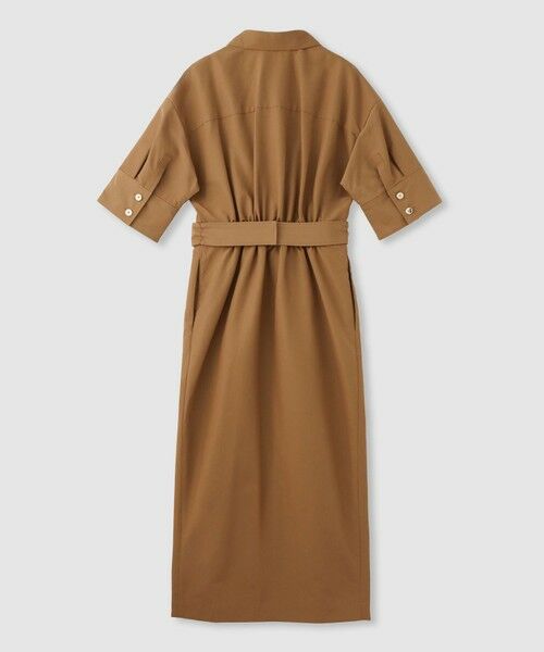 allureville / アルアバイル ミニ丈・ひざ丈ワンピース | 【LOULOU WILLOUGHBY】ナイロンコットンクロスシャツワンピース | 詳細1