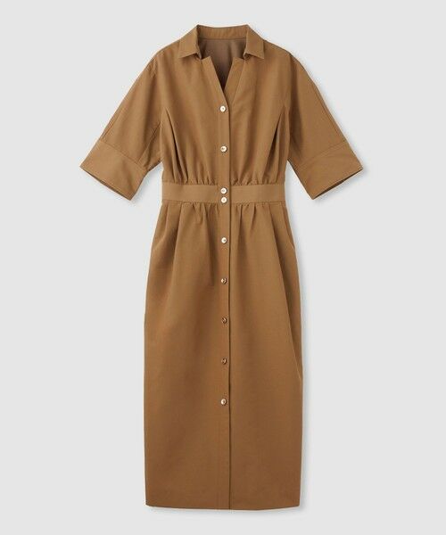 allureville / アルアバイル ミニ丈・ひざ丈ワンピース | 【LOULOU WILLOUGHBY】ナイロンコットンクロスシャツワンピース | 詳細2