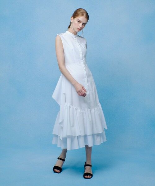 allureville / アルアバイル ミニ丈・ひざ丈ワンピース | 【LOULOU WILLOUGHBY】レイヤードレープワンピース | 詳細2