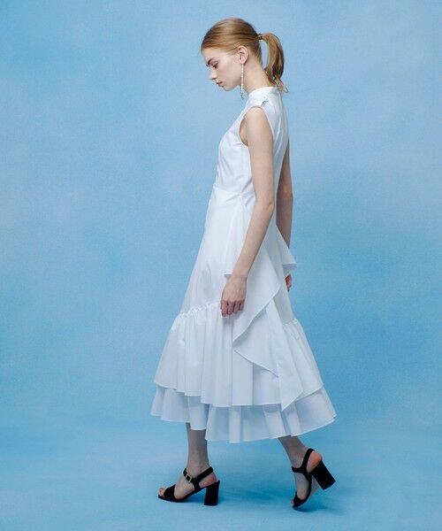 allureville / アルアバイル ミニ丈・ひざ丈ワンピース | 【LOULOU WILLOUGHBY】レイヤードレープワンピース | 詳細3