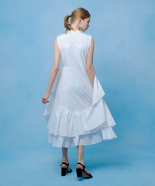 allureville / アルアバイル ミニ丈・ひざ丈ワンピース | 【LOULOU WILLOUGHBY】レイヤードレープワンピース | 詳細4