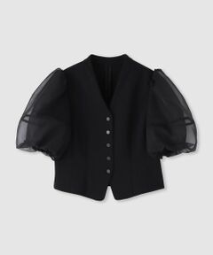 allureville / アルアバイル カットソー | 【LOULOU WILLOUGHBY】ジレドッキングオーガンスリーブトップス