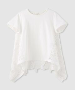 allureville / アルアバイル カットソー | 【LOULOU WILLOUGHBY】レースドッキングロングＴシャツ