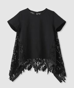 allureville / アルアバイル カットソー | 【LOULOU WILLOUGHBY】レースドッキングロングＴシャツ