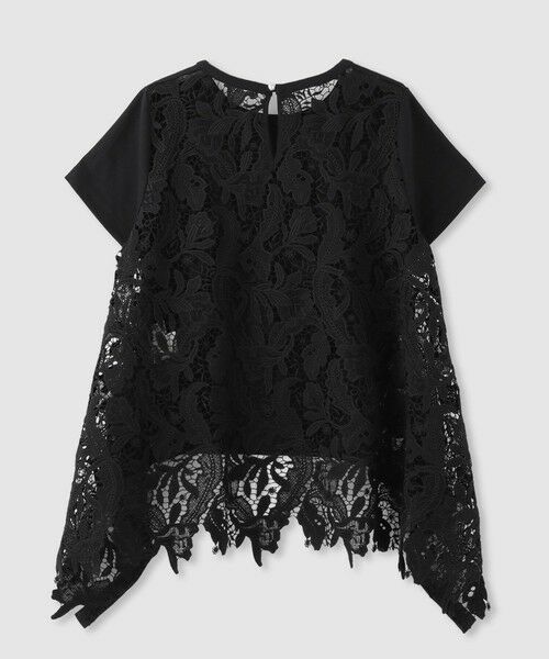 allureville / アルアバイル カットソー | 【LOULOU WILLOUGHBY】レースドッキングロングＴシャツ | 詳細12