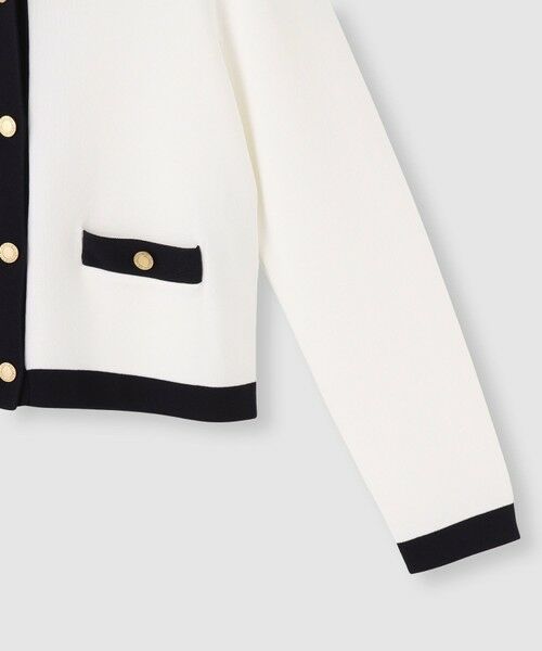 allureville / アルアバイル カーディガン・ボレロ | ◇【LOULOU WILLOUGHBY】バイカラーコンパクトカーディガン | 詳細8