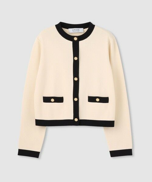 allureville / アルアバイル カーディガン・ボレロ | ◇【LOULOU WILLOUGHBY】バイカラーコンパクトカーディガン | 詳細16