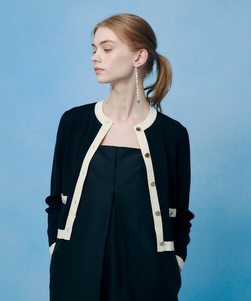 allureville / アルアバイル カーディガン・ボレロ | ◇【LOULOU WILLOUGHBY】バイカラーコンパクトカーディガン | 詳細19