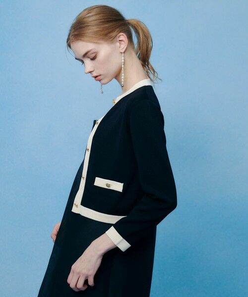 allureville / アルアバイル カーディガン・ボレロ | ◇【LOULOU WILLOUGHBY】バイカラーコンパクトカーディガン | 詳細21