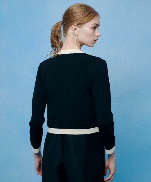 allureville / アルアバイル カーディガン・ボレロ | ◇【LOULOU WILLOUGHBY】バイカラーコンパクトカーディガン | 詳細22